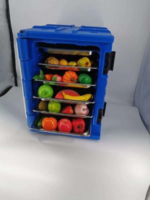 65 cm x 45 cm x 63,5 cm Dimensioni esterne Scatola alimentare isolata 90L Volume per mantenere caldo il cibo