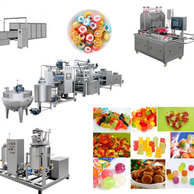 Macchina semiautomatica per la fabbricazione di caramelle a base di marmellata di frutta con deposito automatico di caramelle