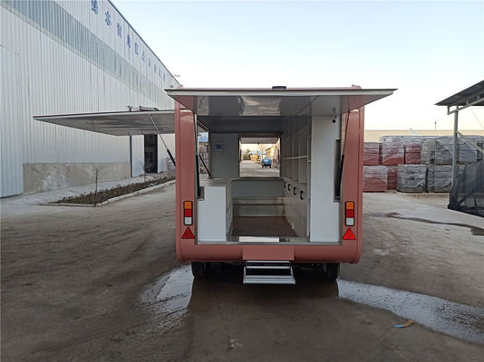 Long Life Retail Mobile Food Truck Abbigliamento stradale Store Trailer Pizza calda