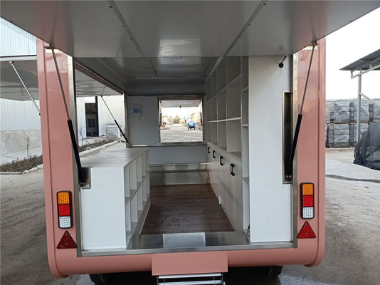 Long Life Retail Mobile Food Truck Abbigliamento stradale Store Trailer Pizza calda