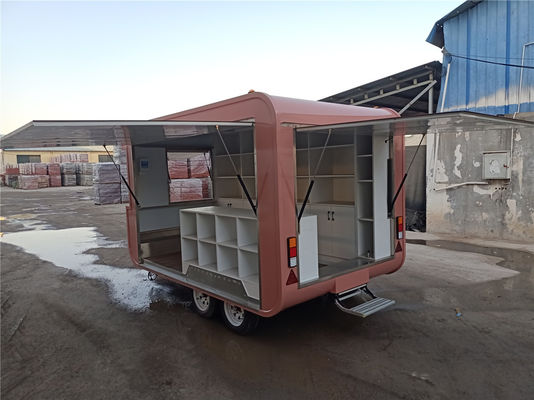 Long Life Retail Mobile Food Truck Abbigliamento stradale Store Trailer Pizza calda