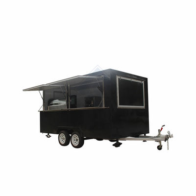 1500W Voltage Mobile Food Cart Trailer per Fast Food Trucks Trailer 2300*1750*2100mm