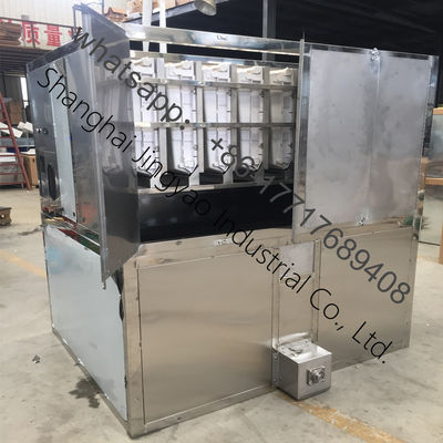 Impianto di fabbricazione Macchine per cubetti di ghiaccio Acqua di raffreddamento Scala industriale Alimenti per pesci commerciali