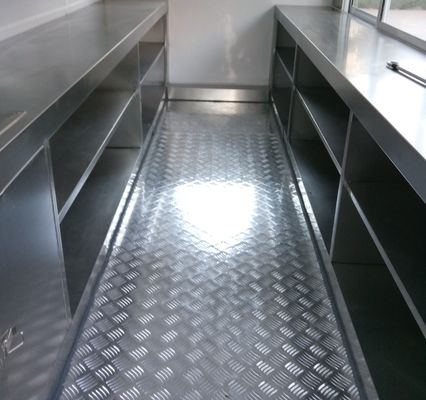 Fast Food Trailer negli Stati Uniti con attrezzature da cucina e piccola cucina mobile