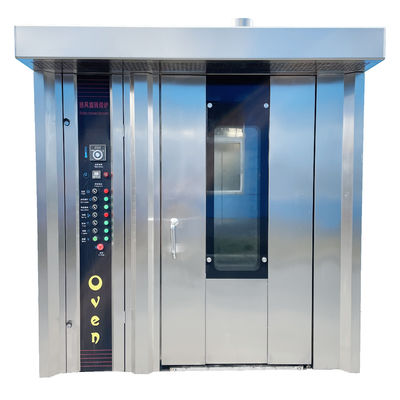 Acciaio inossidabile 16 vassoi Diesel Oil Commercial Electric Mooncake Convection Oven Argento