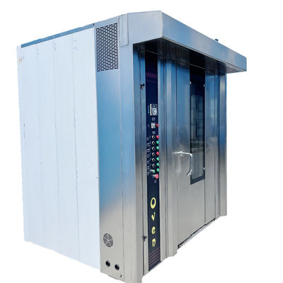 Acciaio inossidabile 16 vassoi Diesel Oil Commercial Electric Mooncake Convection Oven Argento