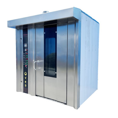 Acciaio inossidabile 16 vassoi Diesel Oil Commercial Electric Mooncake Convection Oven Argento