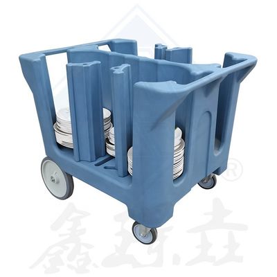 Carrozzina di raccolta di piatti a colori personalizzati per l'efficienza e l'organizzazione del ristorante