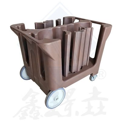 Raccogli i piatti in modo efficiente con questo carrello commerciale di raccolta piatti da cucina
