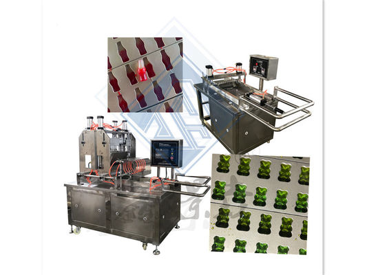 Jelly Candy Bean Depositor Bear Small Gummy Semiautomatic Candy Making Machine 1900*980*1700