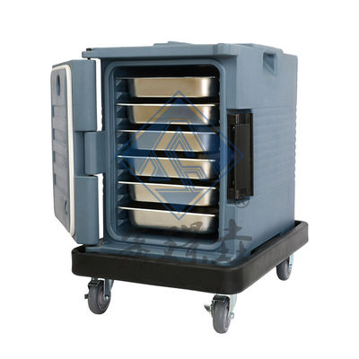 Display alimentare nero Isolato Commerciale Catering Caldaio Contenitore di trasporto carrello