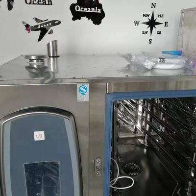Forno combinato a convezione a gas a 8 vassoi per la cottura del pane francese certificato CE e potenza 18,6 kW
