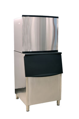 Macchina per cubetti di ghiaccio industriali completamente automatica in acciaio inossidabile con distributore d'acqua