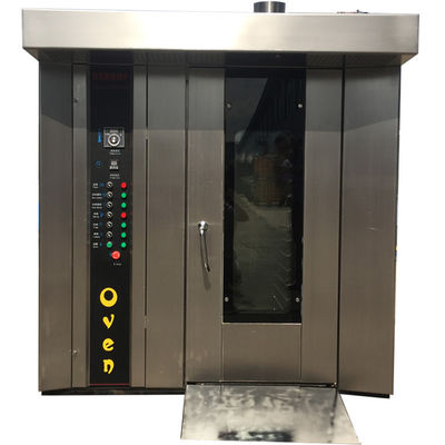 Alta capacità 12/32/64 vassoi convezione elettrica rotativa forno per pizza da forno