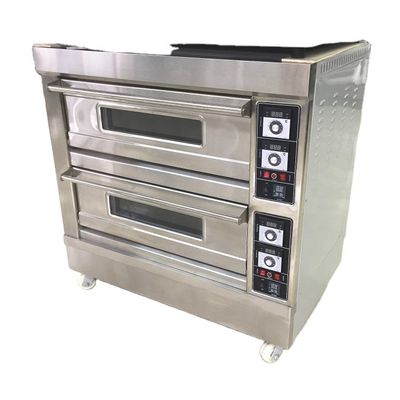 Macchine da forno Funzione elettrica torta a gas Forno per pizza con vassoi competitivi e 3 piani 9 vassoi