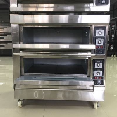 Macchine da forno Funzione elettrica torta a gas Forno per pizza con vassoi competitivi e 3 piani 9 vassoi