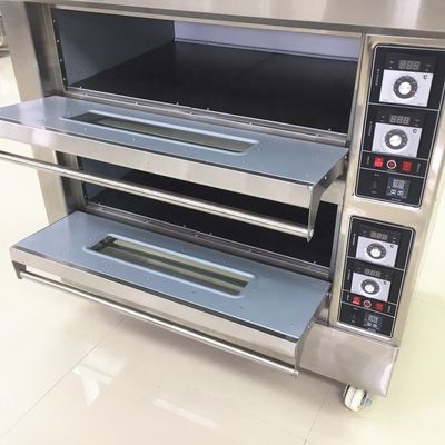 Macchine da forno Funzione elettrica torta a gas Forno per pizza con vassoi competitivi e 3 piani 9 vassoi