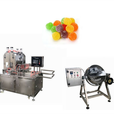 Deposito di zucchero doppi colori macchina gommosa Hamburgo Pizza gelatina macchina per fare caramelle
