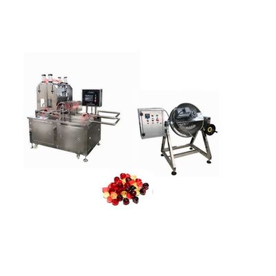 500 kg Star Hard Flat Lollipop Gummy Depositing Machine per la produzione di caramelle a base di gelatina