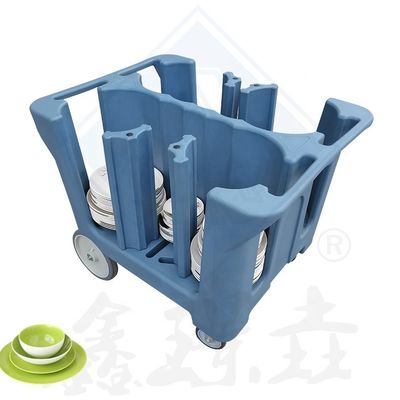 Un carrello di plastica per servire un'aggiunta pratica e elegante ai vostri rifornimenti da ristorante