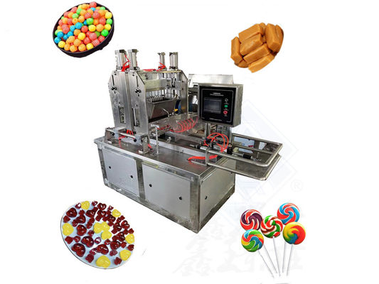 Macchina automatica per la produzione di caramelle e zuccheri per compresse di tipo lollipop con una capacità di 40-50 kg/h