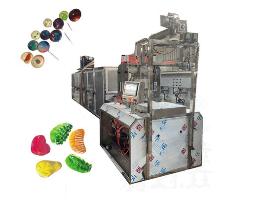 Macchina automatica per la produzione di caramelle e zuccheri per compresse di tipo lollipop con una capacità di 40-50 kg/h