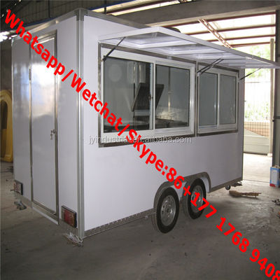 Camion alimentare mobile con macchinetta per caramelle di cotone e carrello 2300*1650*2300mm Voltaggio 220V
