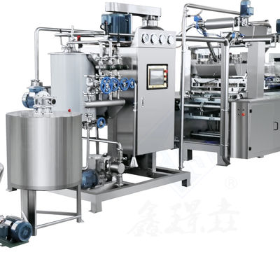 Macchina di produzione di caramelle soffici e dure completamente automatica con fonte di alimentazione 220V e funzione di versamento