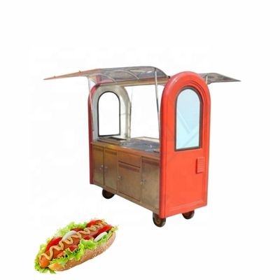 Mobile Fast Food Trailer Custom Made Outdoor Street Food Cart con griglia e frittura