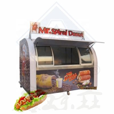 Carrello alimentare in acciaio inossidabile per carne patatine francesi