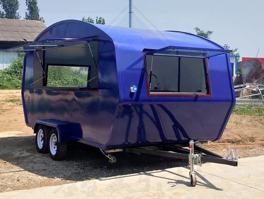 Camionino alimentare mobile con autocarro per gelati con attrezzature di cucina complete e lunga durata di vita