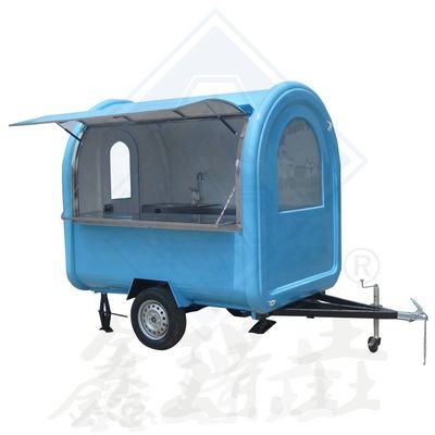 Camion rimorchio per carrelli alimentari mobili all'aperto con attrezzature personalizzate e sistema elettrico