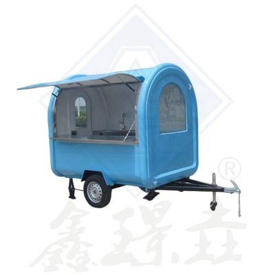 Camion rimorchio per carrelli alimentari mobili all'aperto con attrezzature personalizzate e sistema elettrico