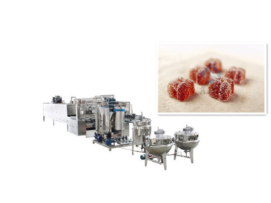 Alta produzione 150 kg/h macchina automatica di produzione di caramelle per orso gommoso gelatinoso