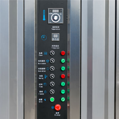 32 Forno rotativo a vassoio 380V Consumo di energia elettrica 52,5 kWh per fabbricazione di pani industriali