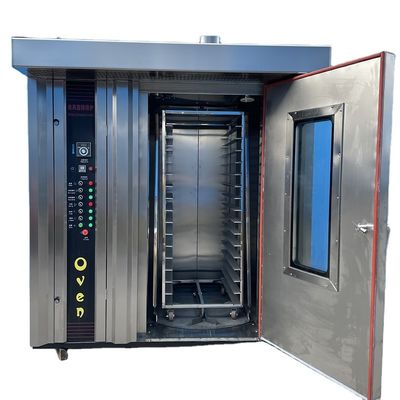 1800X2000X2200mm Forno rotativo per pane commerciale completamente automatico con 1 scaffale quantità di carico