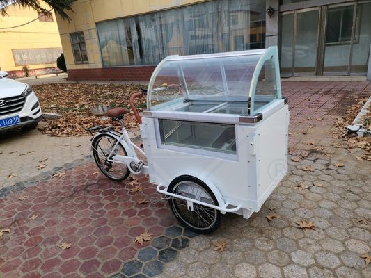 Bicicletta elettrica per la consegna di cibo Materia prima Macchine per il latte Funzione Vendita di cibo