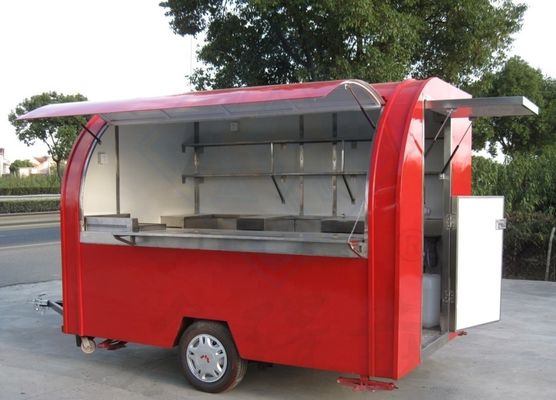 Mobile Food Luxury Coffee Trailer con attrezzature di cucina complete e attrezzature personalizzate
