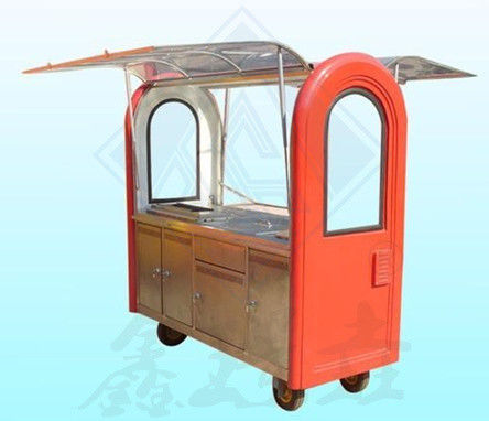 Vendita stradale Ristorante completamente attrezzato Food Truck Stile vintage con colore personalizzato