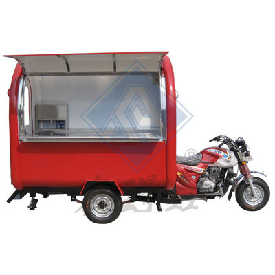 Lunga durata di vita Motociclo Triciclo Gelato Food Truck con cucina completamente attrezzata