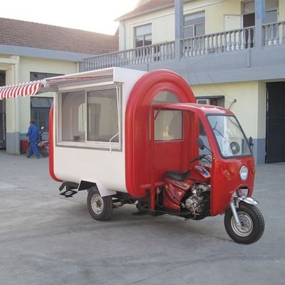 Lunga durata di vita Motociclo Triciclo Gelato Food Truck con cucina completamente attrezzata