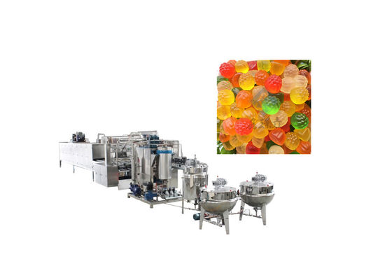 Automatica 150 kg/h Industrial Lollipop Candy Making Machine Linea di produzione di caramelle