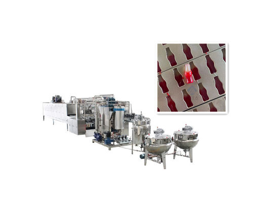 Automatica 150 kg/h Industrial Lollipop Candy Making Machine Linea di produzione di caramelle