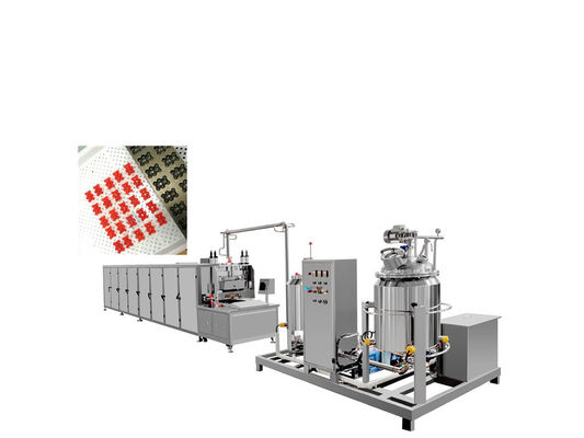 Automatica 150 kg/h Industrial Lollipop Candy Making Machine Linea di produzione di caramelle