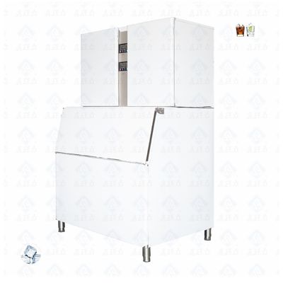 Produttore di ghiaccio refrigerato ad aria commerciale 220V Voltaggio per la produzione di ghiaccio in cubo