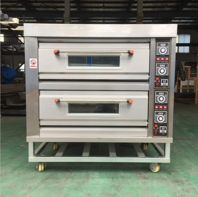 Unico forno per la pizza a 2 ponti e 4 vassoi Perfetto per la pasticceria in attrezzature alberghiere di uso diffuso