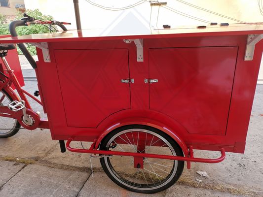 Camionetti alimentari in rimorchio d'epoca Camionetto mobile caffè cibo bici carrello con opzioni di vendita al dettaglio