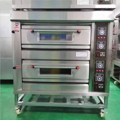 Unico forno per la pizza a 2 ponti e 4 vassoi Perfetto per la pasticceria in attrezzature alberghiere di uso diffuso