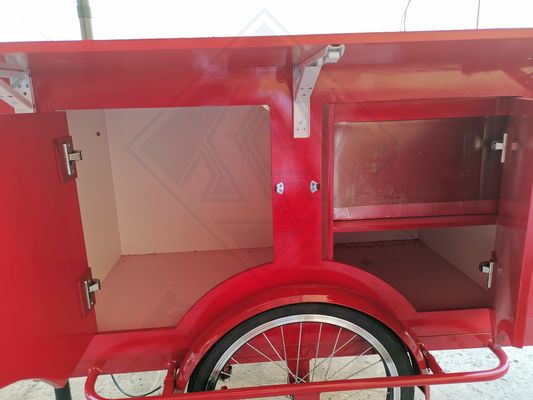 Camionetti alimentari in rimorchio d'epoca Camionetto mobile caffè cibo bici carrello con opzioni di vendita al dettaglio