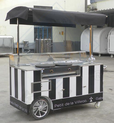 Doner kebab carrelli mobili con cucina piena galvanizzato in acciaio snacks trailer